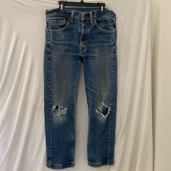 Levi's Vintage 505 Straight Leg Regular Fit High Rise Jeans 32/30 - Picture 1 of 8
